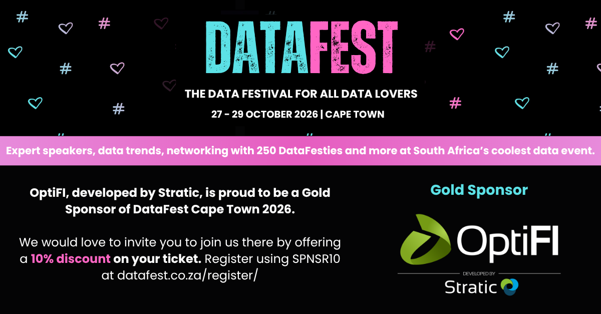 DataFest: the data festival for all data lovers. OptiFI, developed by Stratic, is a Gold Sponsor. Expert speakers, data trends and networking with 250 DataFesties.